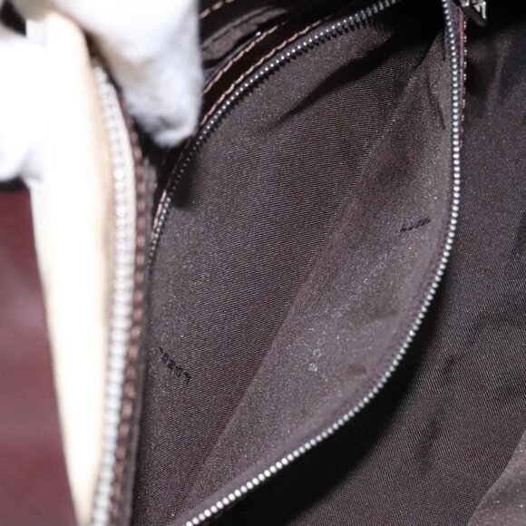 FENDI Zucca Canvas Mamma Baguette Shoulder Bag Beige Silver Auth ep10694 - Picture 12 of 16